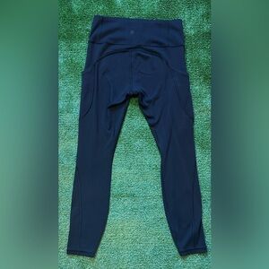 Athleta Women’s SALUTATION STASH Leggings Black Size Small